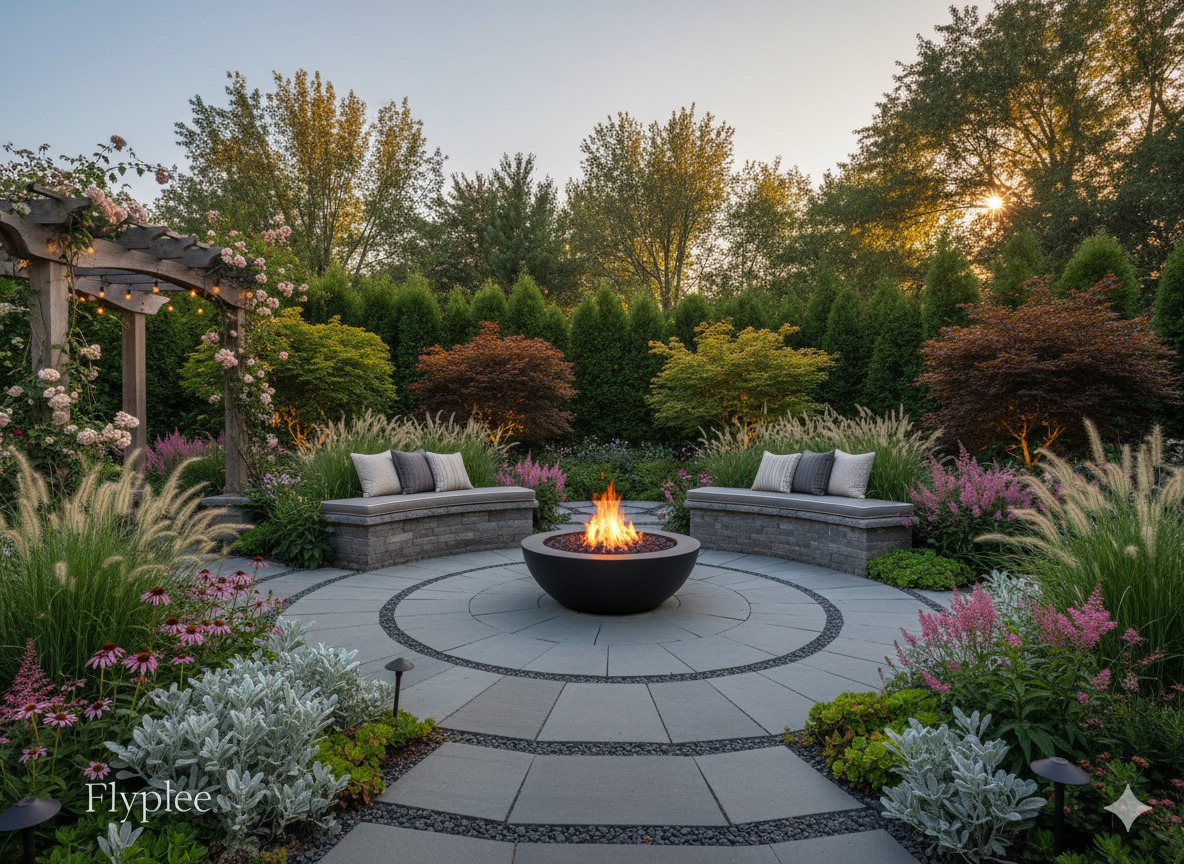 Backyard patio and garden design
